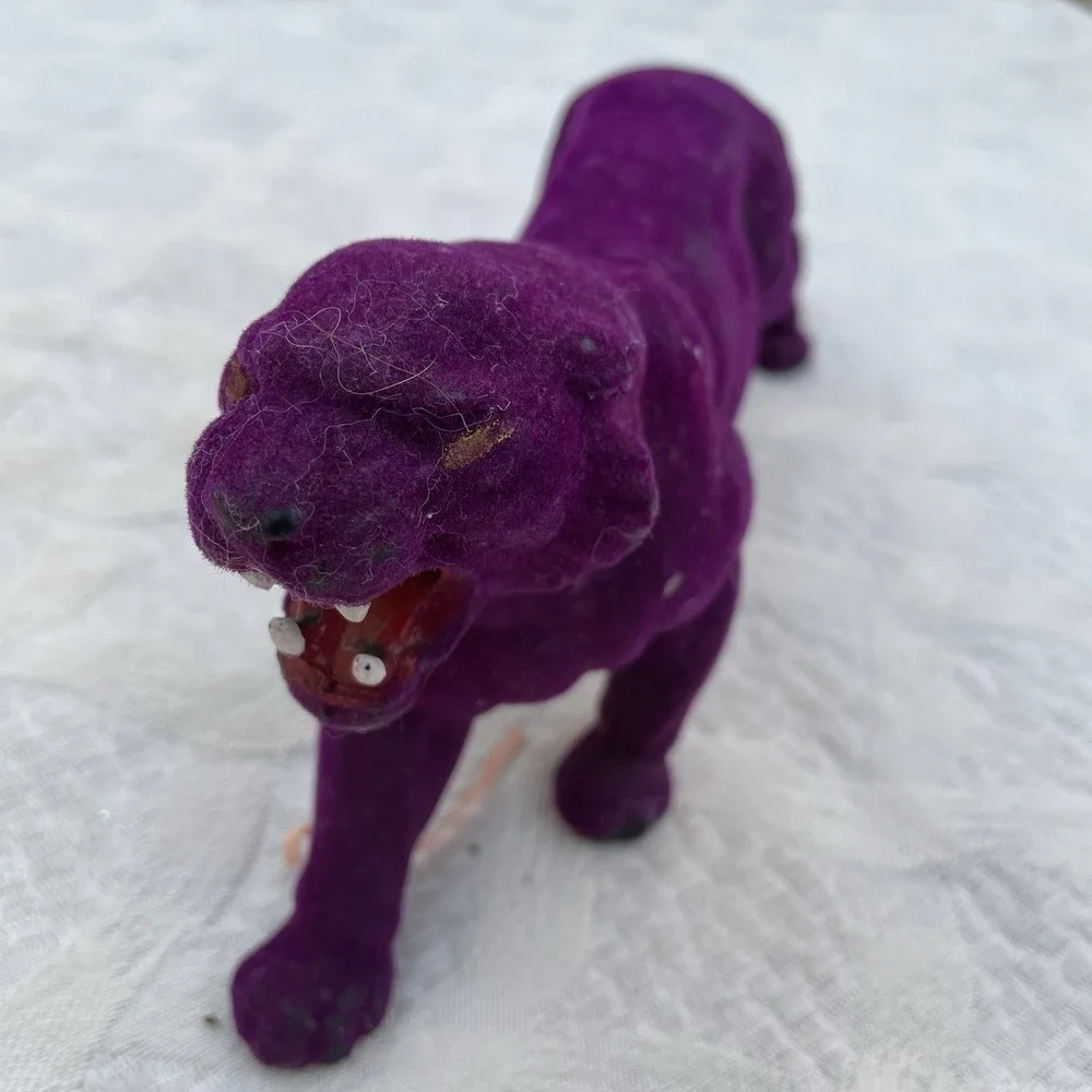 Vintage 1980s MOTU PANTHOR SAVAGE CAT / Fur He-Man Masters Of Universe Purple